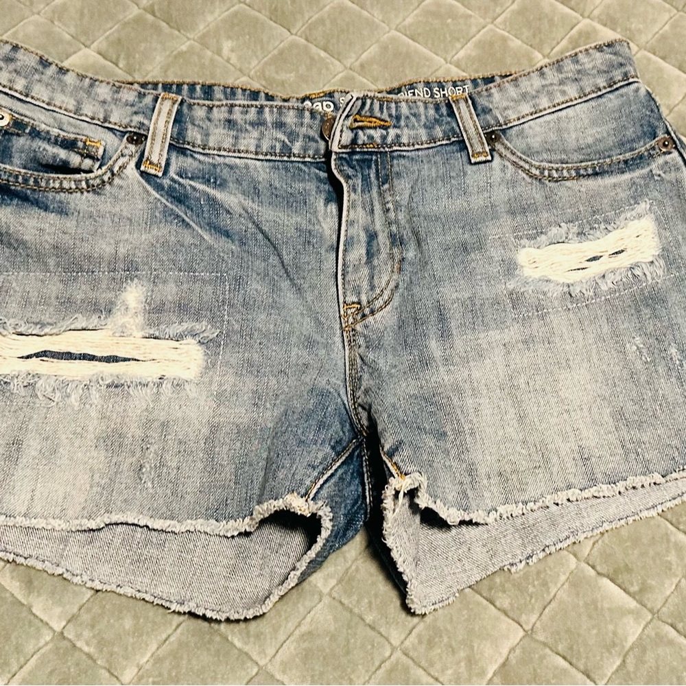Denim Distressed Women Shorts